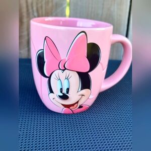 Disneyland Resort Minnie Mouse Pink Coffee Cup Pink Bow Large Coffee Mug